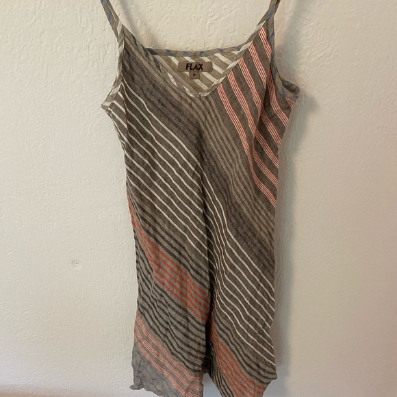 Flax linen slip dress - Picture 3 of 4